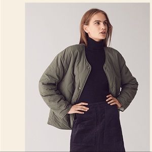 Uniqlo fleece lined quilted reversible jacket